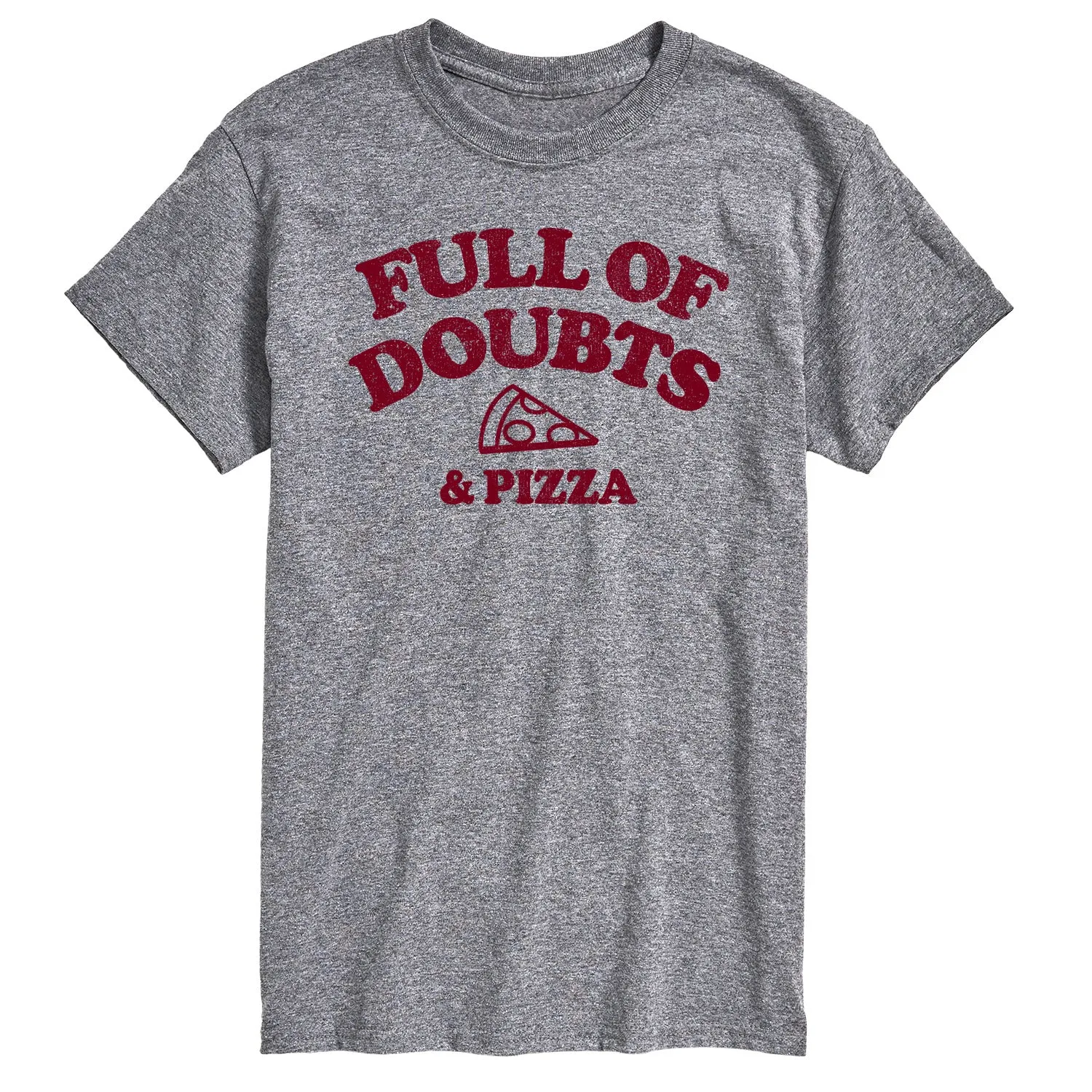 Instant Message - Full Of Doubts And Pizza - Men's Short Sleeve Graphic T-Shirt sold by Zulily