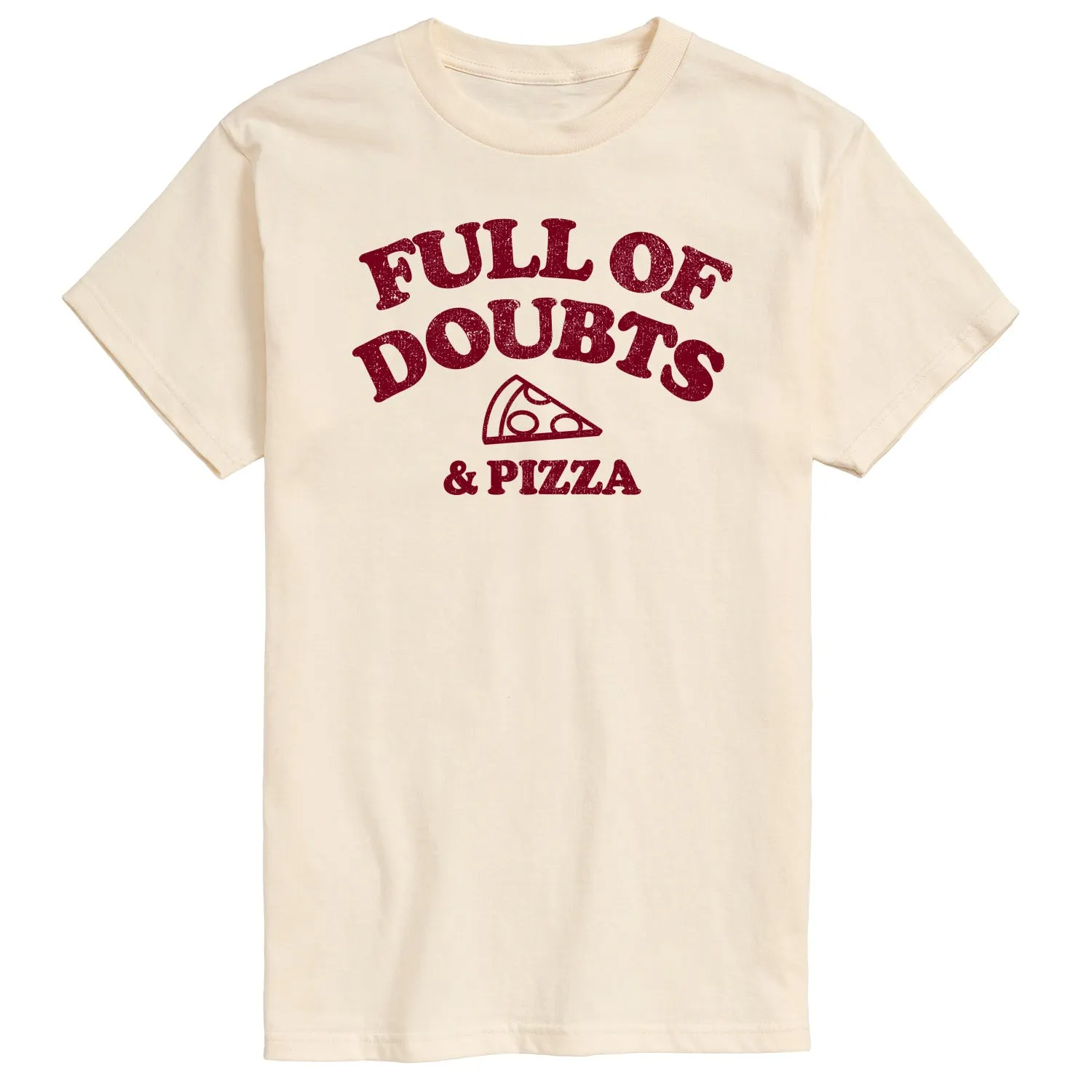 Instant Message - Full Of Doubts And Pizza - Men's Short Sleeve Graphic T-Shirt sold by Zulily product image thumbnail 2