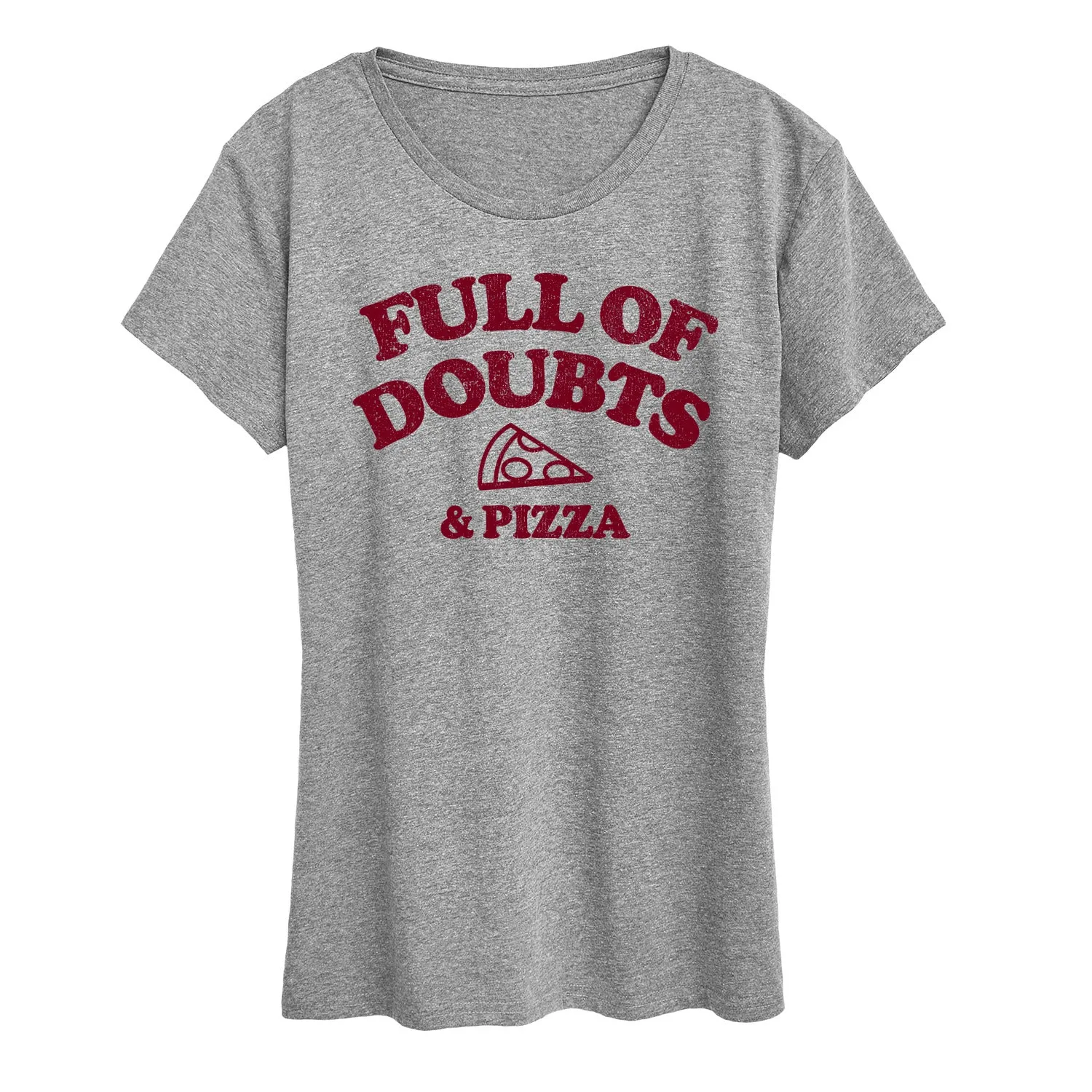 Instant Message - Full Of Doubts And Pizza - Women's Short Sleeve Graphic T-Shirt sold by Zulily product image thumbnail 2