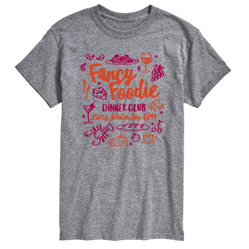 Instant Message - Fancy Foodie - Men's Short Sleeve Graphic T-Shirt sold by Zulily