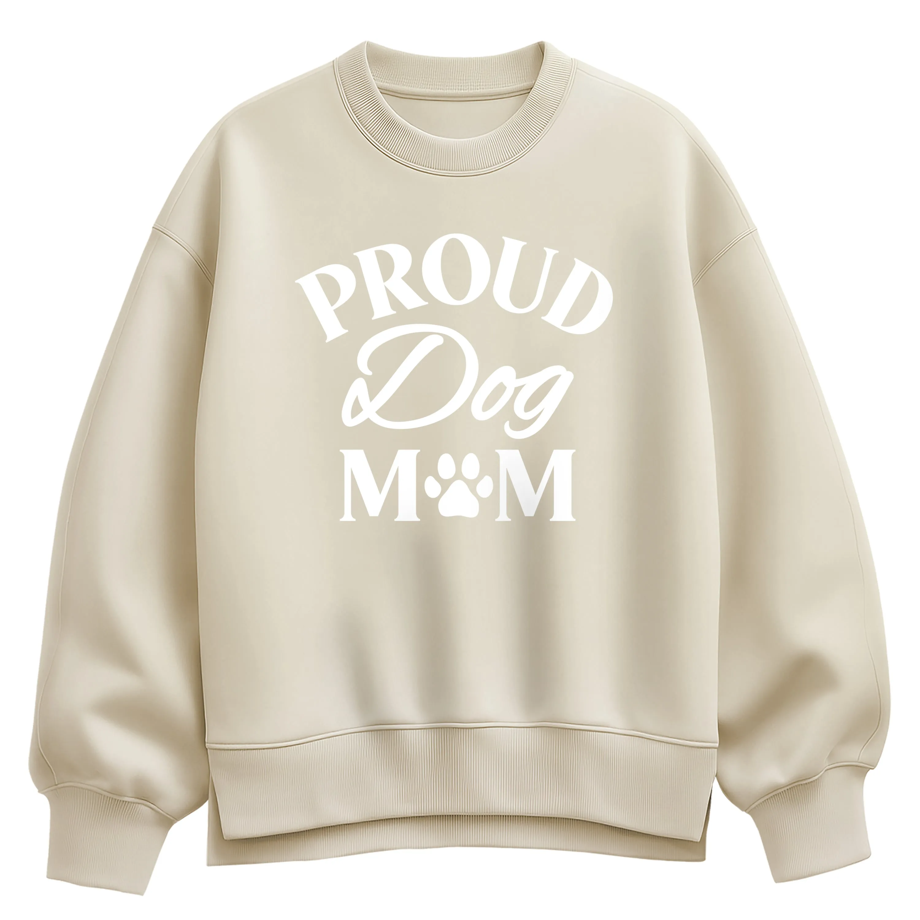 Instant Message - Proud Dog Mom - Women's Oversized Fleece Crew Sweatshirt sold by Zulily product image thumbnail 4