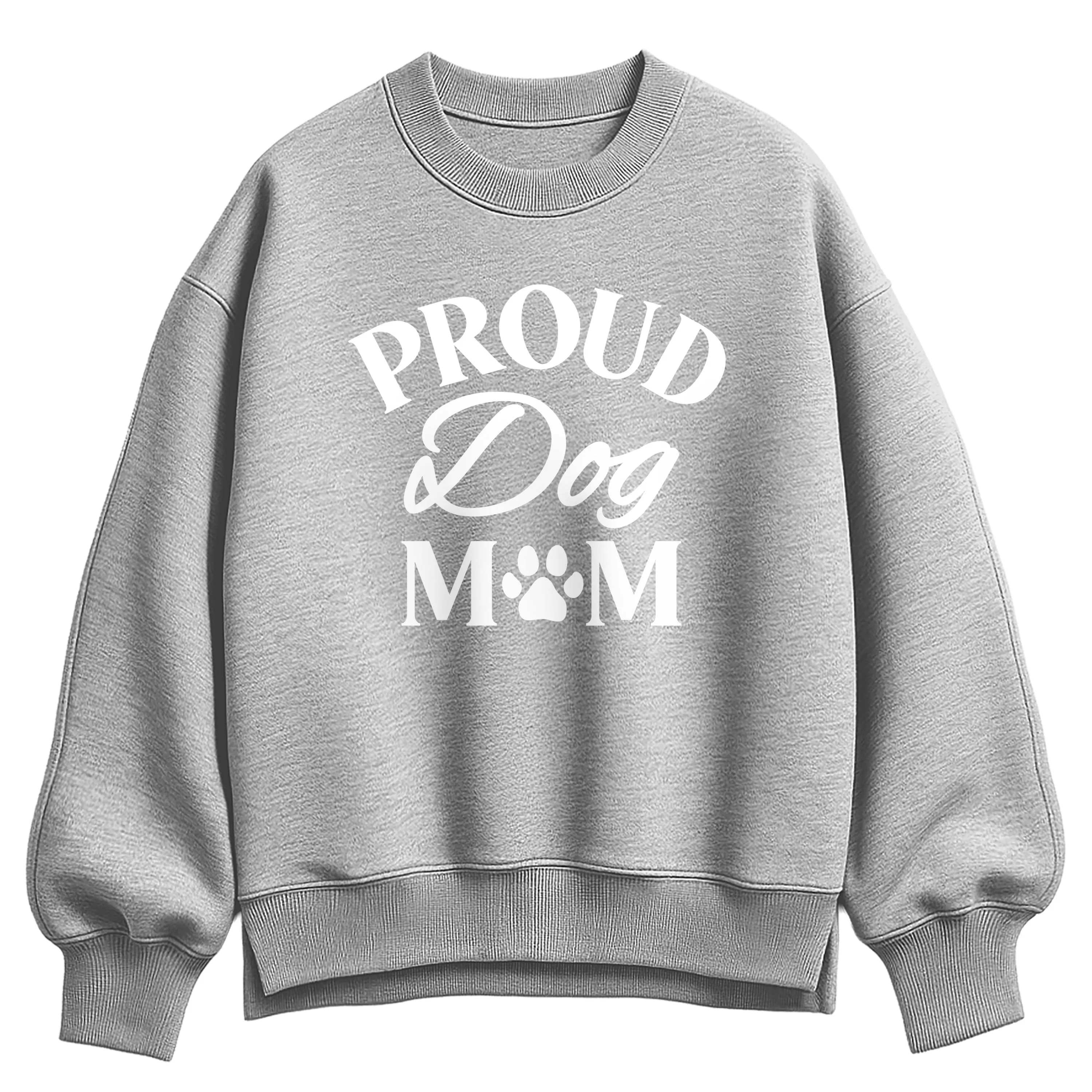 Instant Message - Proud Dog Mom - Women's Oversized Fleece Crew Sweatshirt sold by Zulily product image thumbnail 2