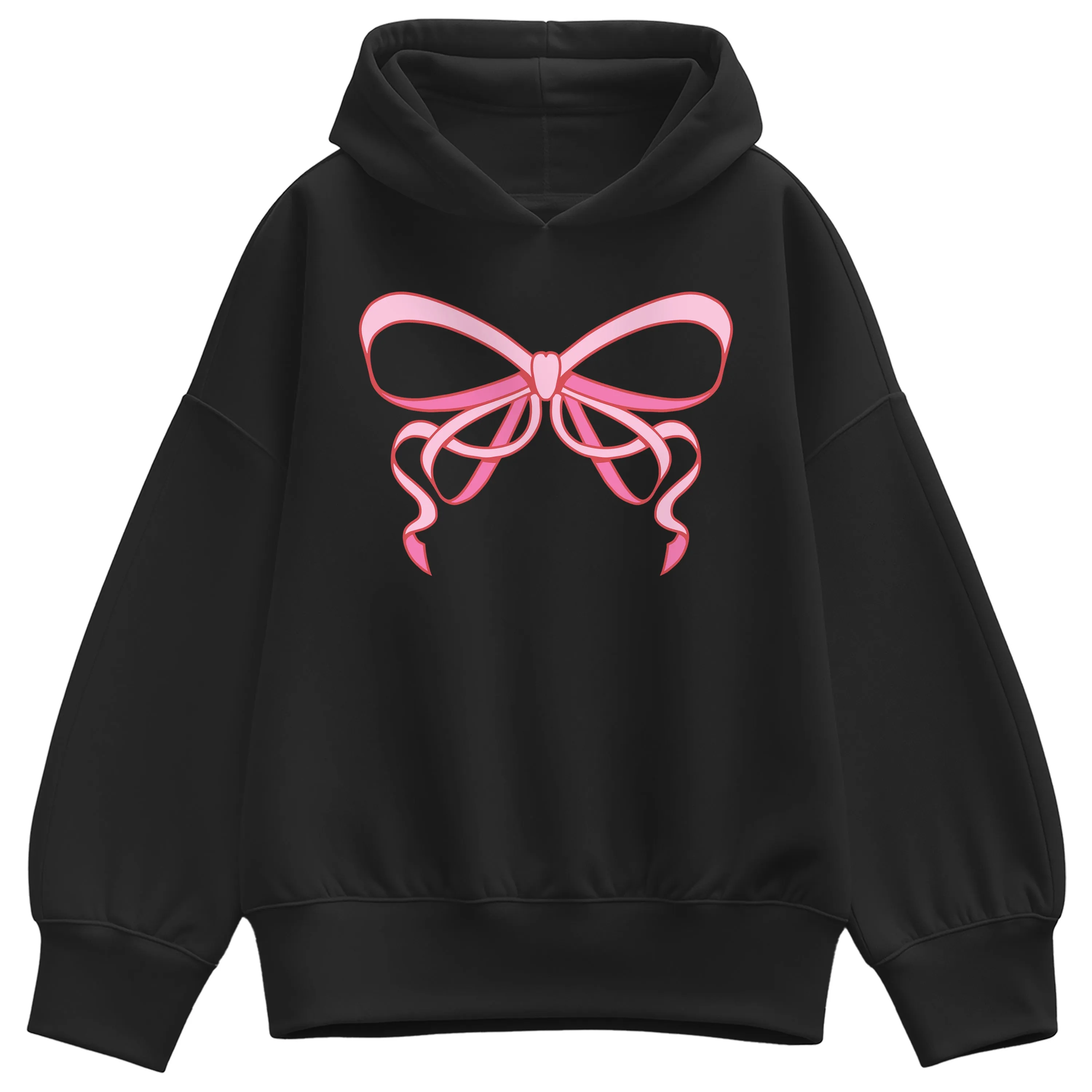 Instant Message - Simple Bow - Women's Oversized Fleece Hoodie Sweatshirt sold by Zulily product image thumbnail 3