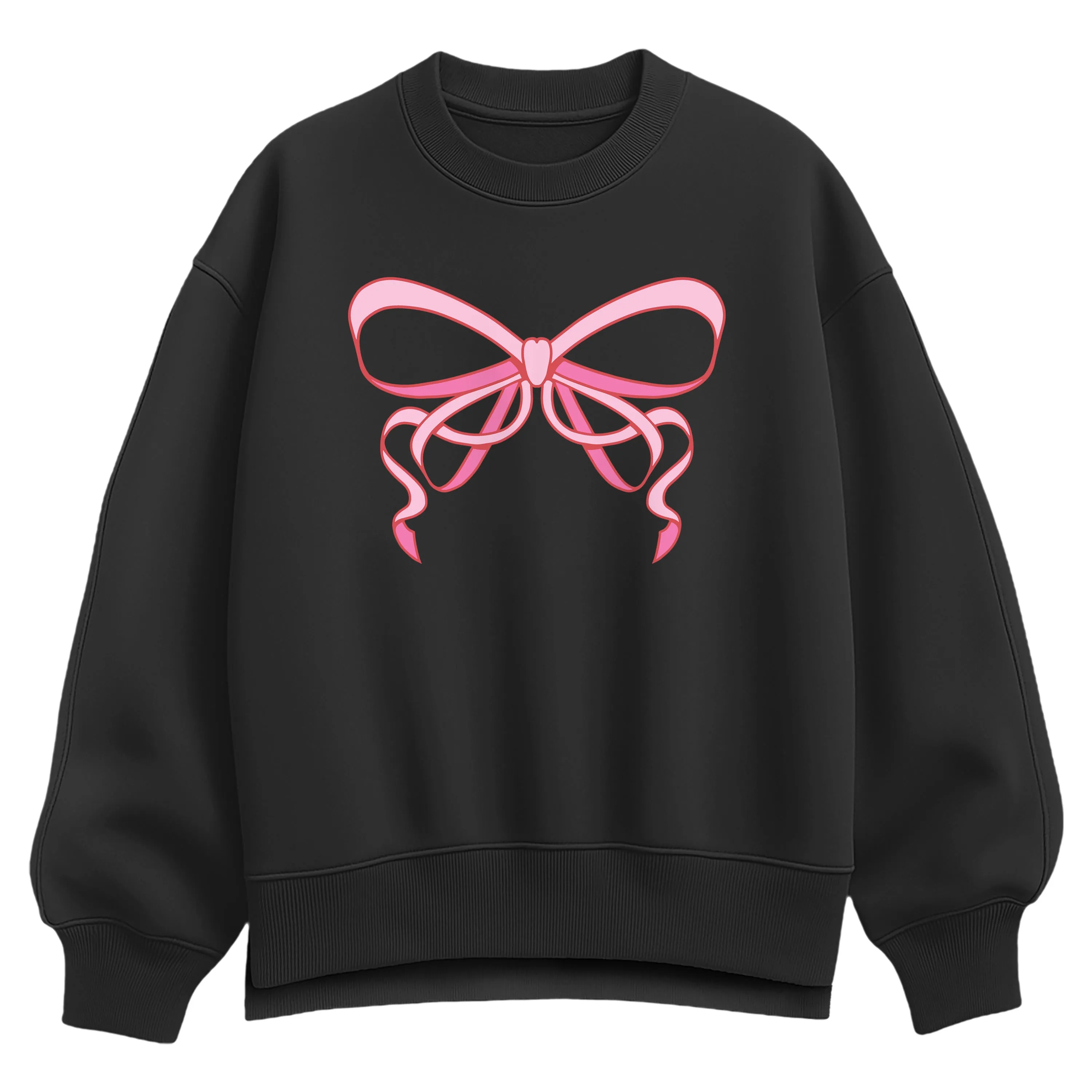 Instant Message - Simple Bow - Women's Oversized Fleece Crew Sweatshirt sold by Zulily product image thumbnail 3