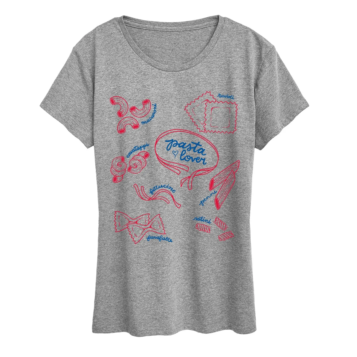 Instant Message - Pasta Lover - Women's SHORT SLEEVE Graphic T-shirt sold by Zulily product image thumbnail 2