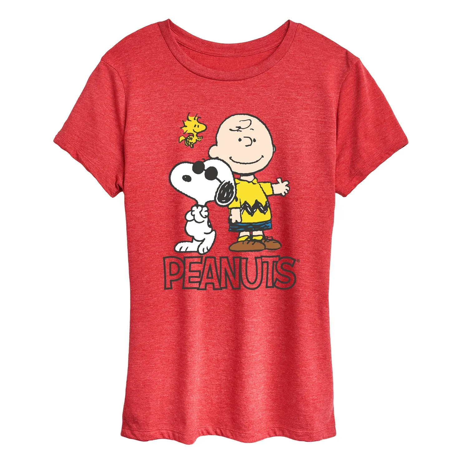 Peanuts - Charlie Brown, Snoopy & Woodstock - Women's Short Sleeve Graphic T-Shirt sold by Zulily product image thumbnail 5