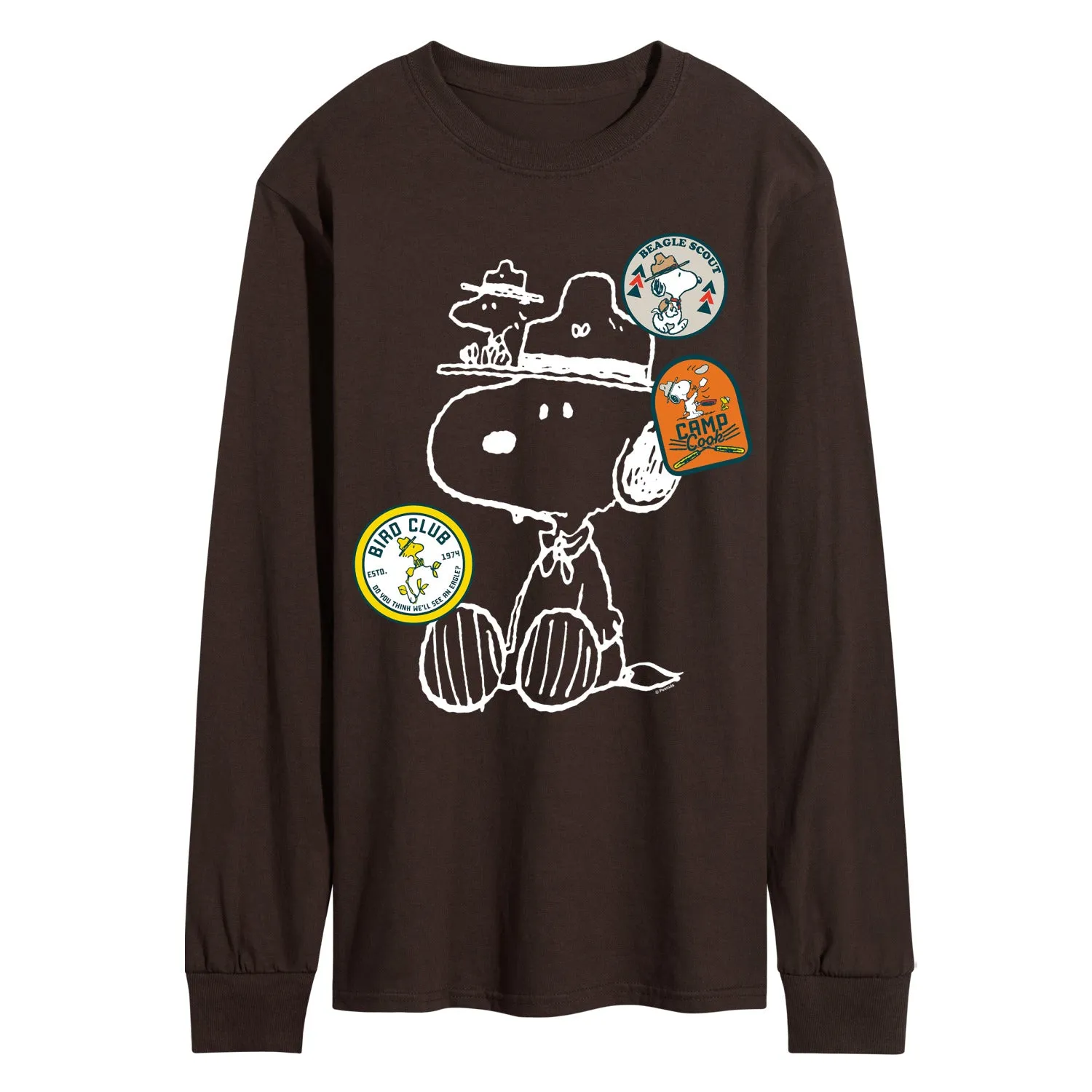 Peanuts - Camper Patches - Men's Long Sleeve Graphic T-Shirt sold by Zulily product image thumbnail 3