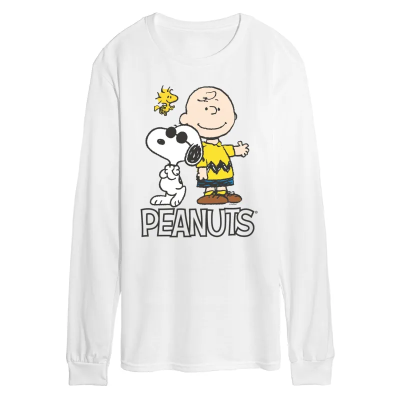 Peanuts - Charlie Brown, Snoopy & Woodstock - Men's Long Sleeve Graphic T-Shirt sold by Zulily