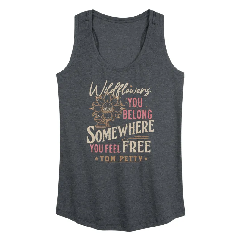 Tom Petty - Wildflowers - Women's Racerback Graphic Tank made by Zulily