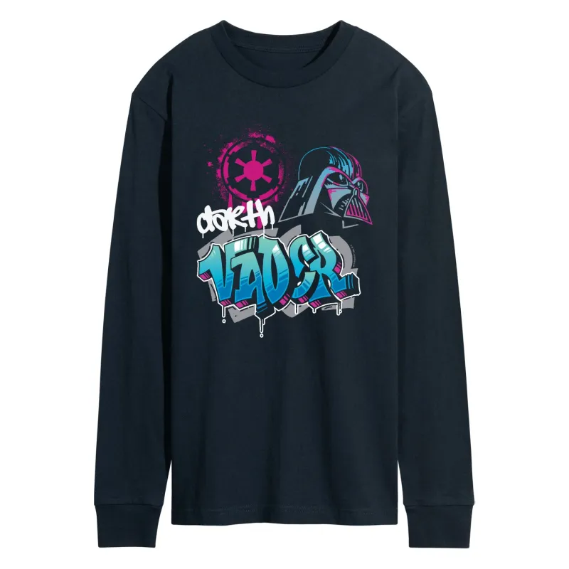 Star Wars - Vader Graffiti - Men's Long Sleeve Graphic T-Shirt sold by Zulily