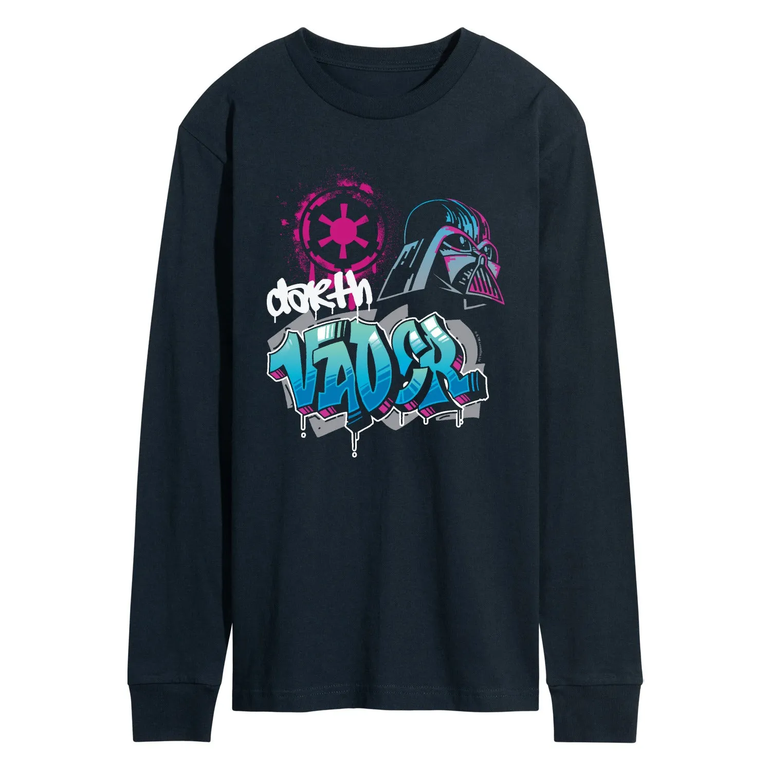 Star Wars - Vader Graffiti - Men's Long Sleeve Graphic T-Shirt sold by Zulily