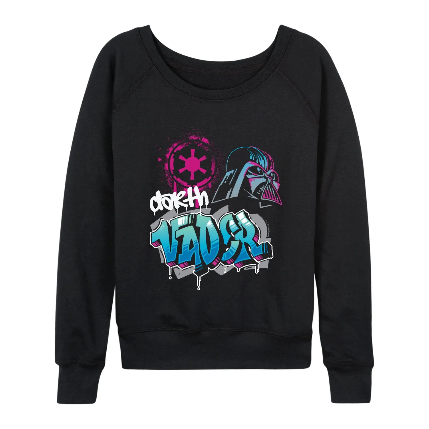 Star Wars - Vader Graffiti - Women's French Terry Long Sleeve Pullover sold by Zulily product image thumbnail 2