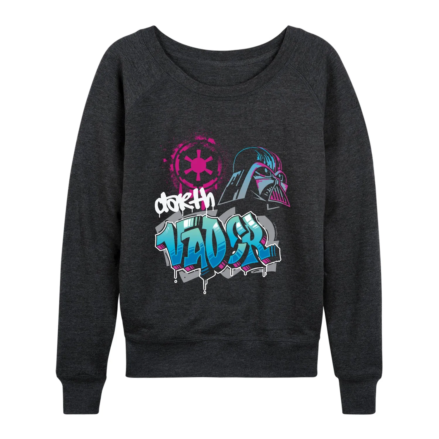 Star Wars - Vader Graffiti - Women's French Terry Long Sleeve Pullover sold by Zulily
