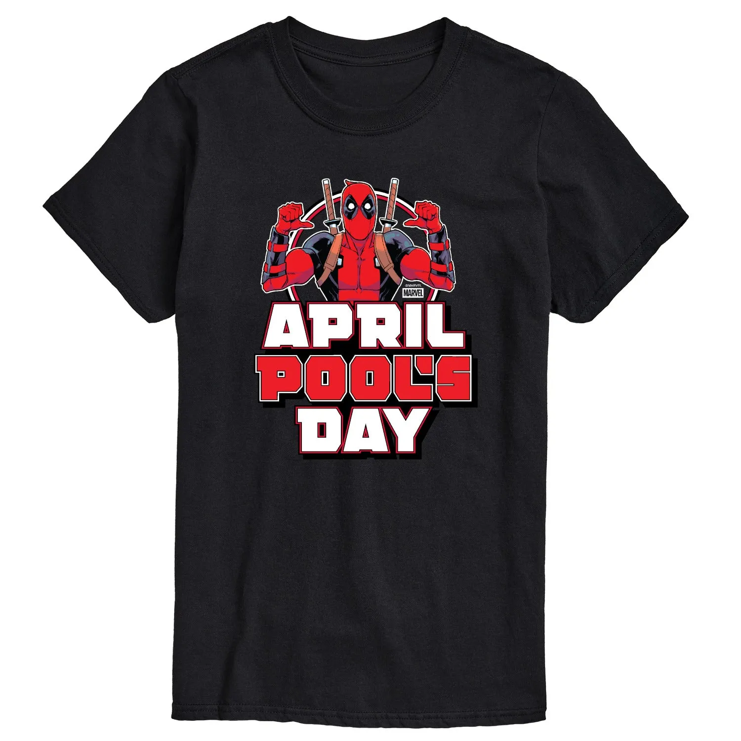 Deadpool - April Pool's Day - Men's Short Sleeve Graphic T-Shirt sold by Zulily product image thumbnail 3