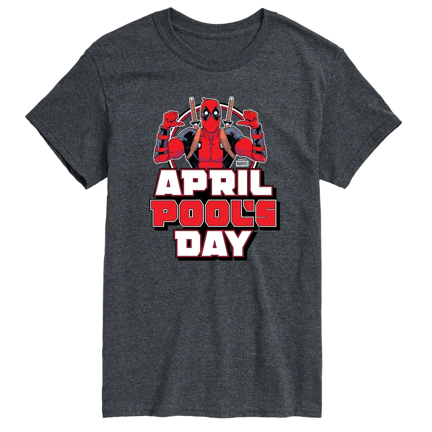 Deadpool - April Pool's Day - Men's Short Sleeve Graphic T-Shirt sold by Zulily product image thumbnail 4