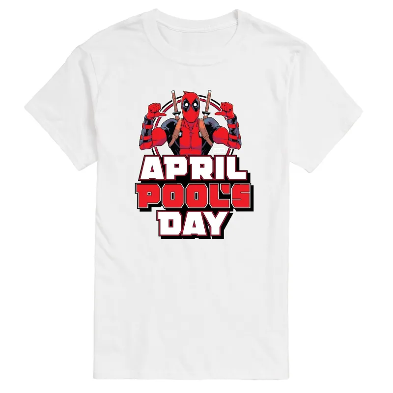 Deadpool - April Pool's Day - Men's Short Sleeve Graphic T-Shirt sold by Zulily