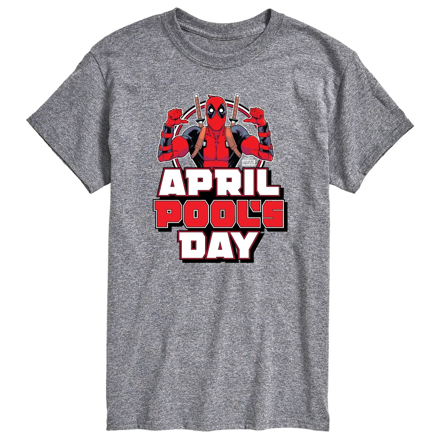 Deadpool - April Pool's Day - Men's Short Sleeve Graphic T-Shirt sold by Zulily product image thumbnail 2