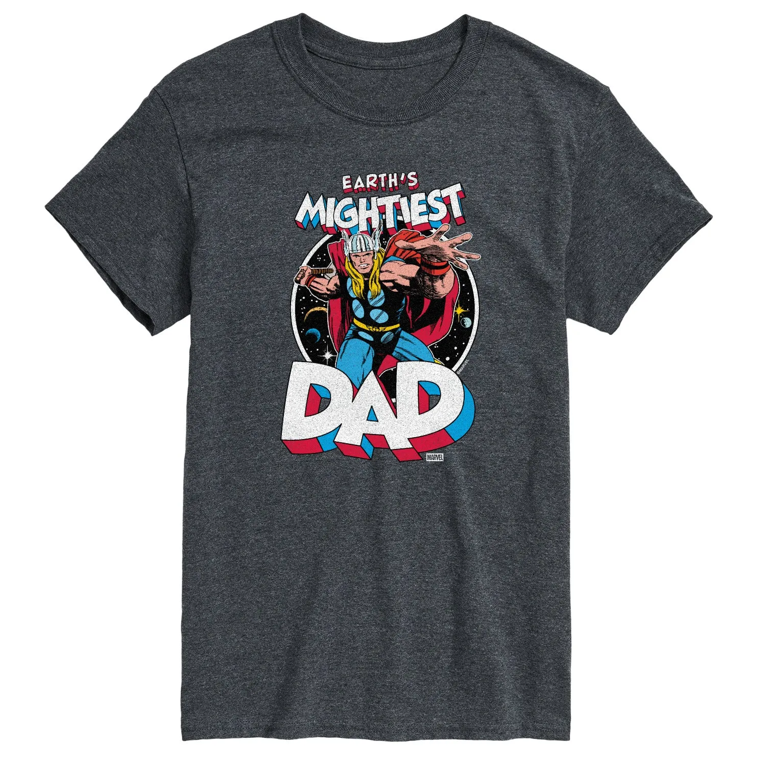 Thor - Mightiest Dad - Men's Short Sleeve Graphic T-Shirt sold by Zulily product image thumbnail 3