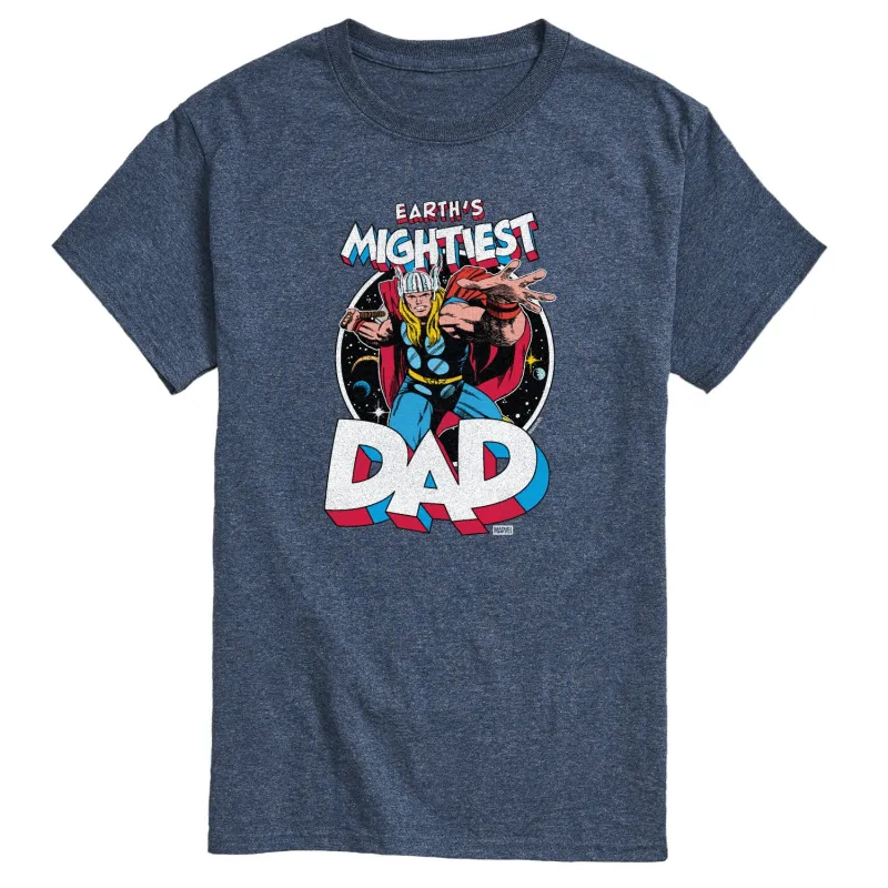 Thor - Mightiest Dad - Men's Short Sleeve Graphic T-Shirt sold by Zulily