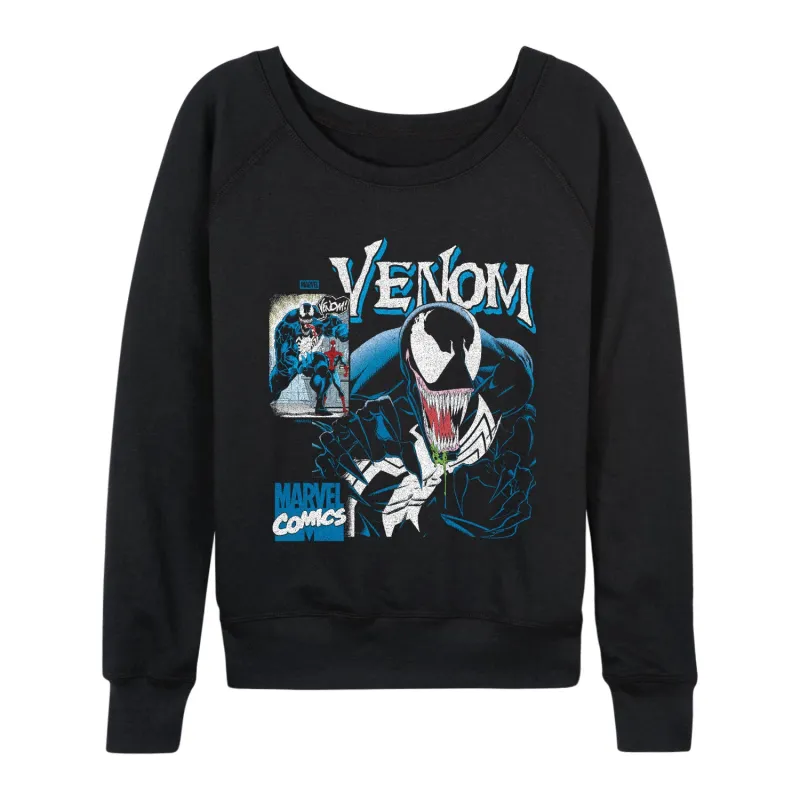 Marvel - Venom Bootleg - Women's French Terry Long Sleeve Pullover sold by Zulily