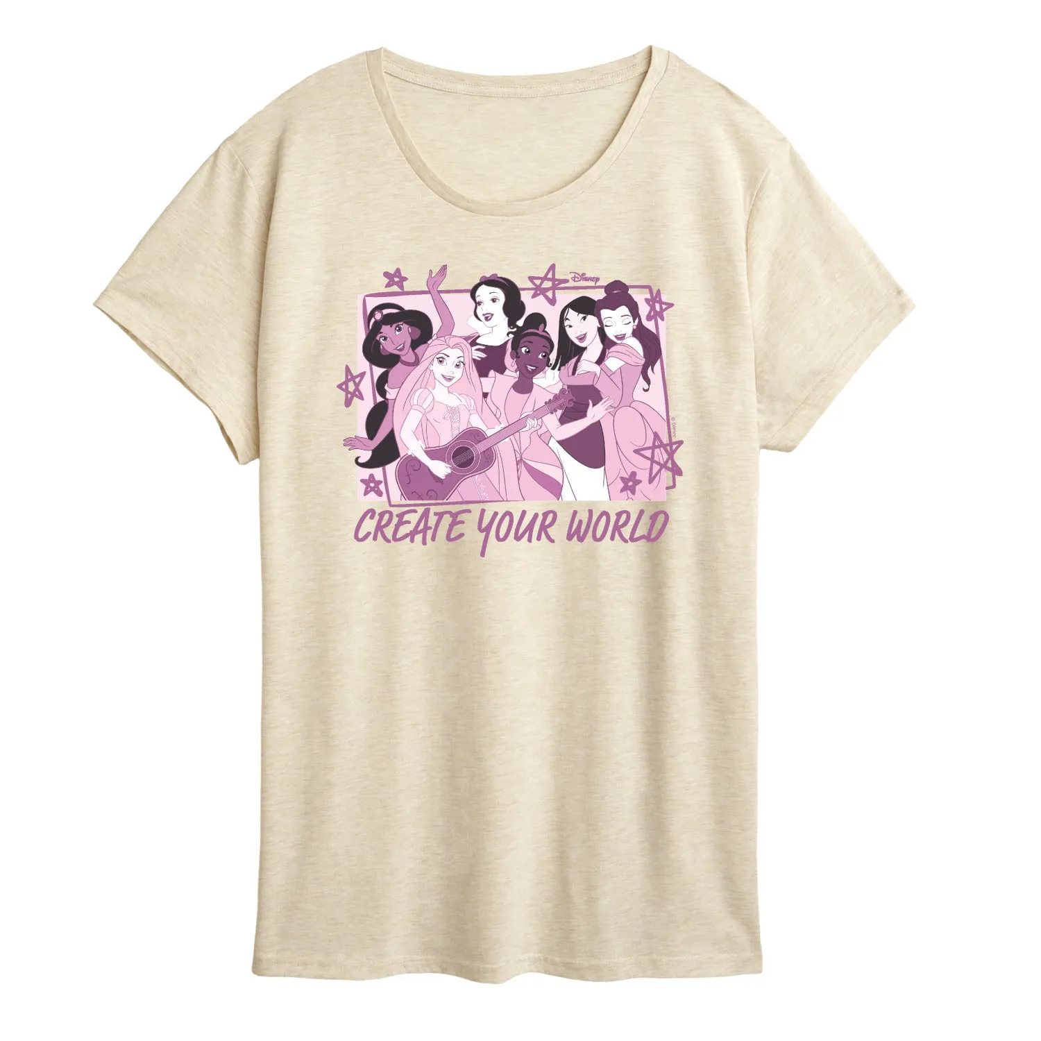 Disney Princess - Create Your World - Women's Short Sleeve Graphic T-Shirt sold by Zulily product image thumbnail 2
