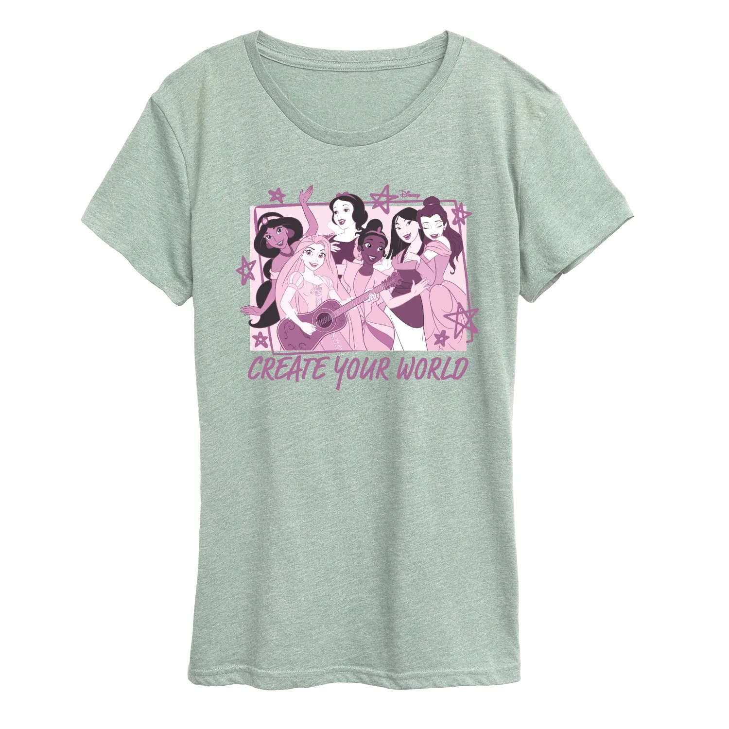 Disney Princess - Create Your World - Women's Short Sleeve Graphic T-Shirt sold by Zulily product image thumbnail 3