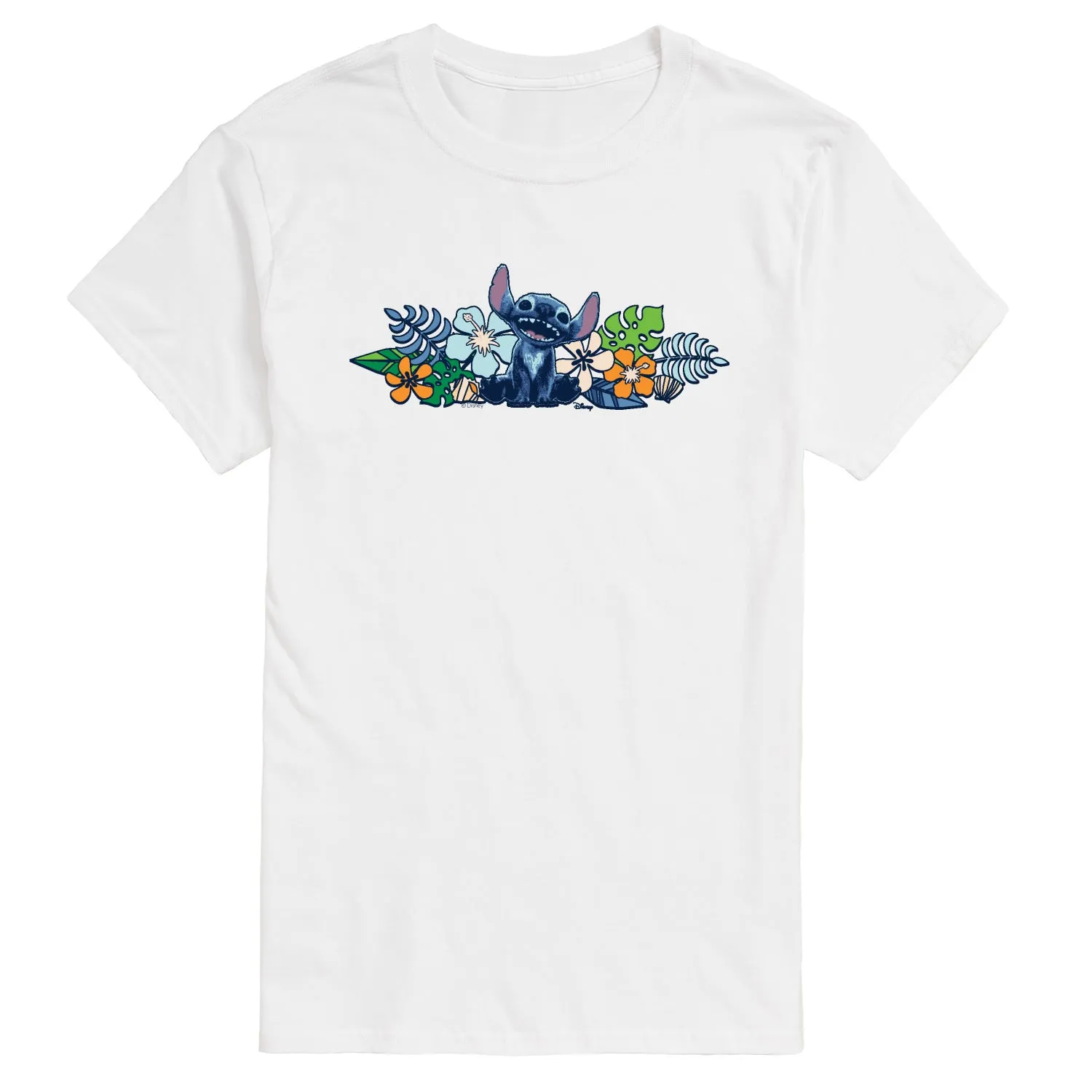 Lilo & Stitch - Stitch Flowers - Men's Short Sleeve Graphic T-Shirt sold by Zulily product image thumbnail 3