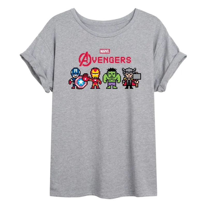 Marvel - Avengers 8 Bit - Women's Oversized Graphic T-Shirt sold by Zulily