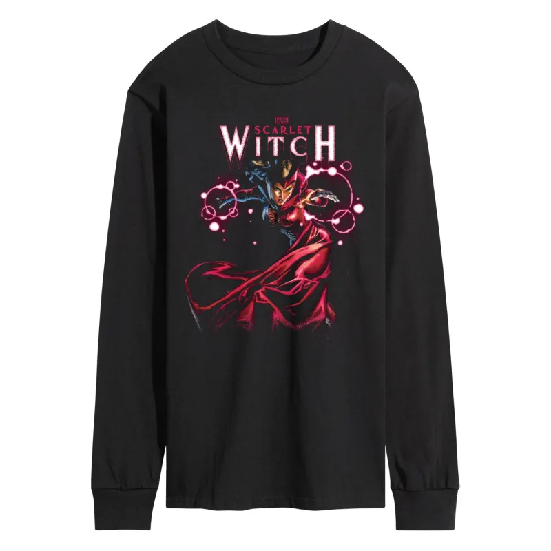Marvel - Scarlet Witch - Men's Long Sleeve Graphic T-Shirt made by Marvel