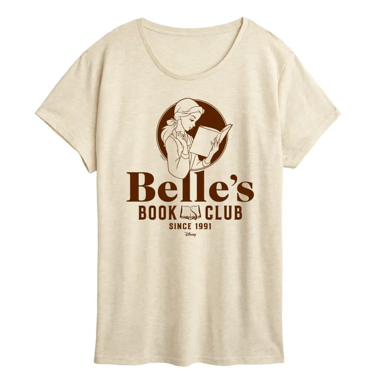 Disney Princess - Belle's Book Club - Women's Short Sleeve Graphic T-Shirt sold by Zulily