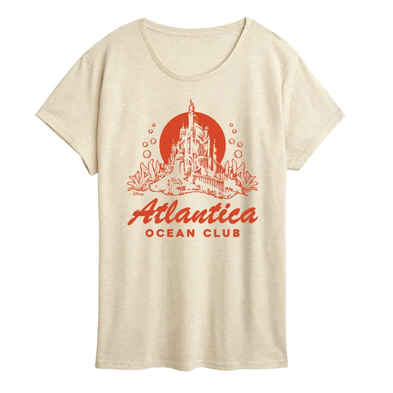 Disney Princess - Atlantica Ocean Club - Women's Short Sleeve Graphic T-Shirt made by Zulily