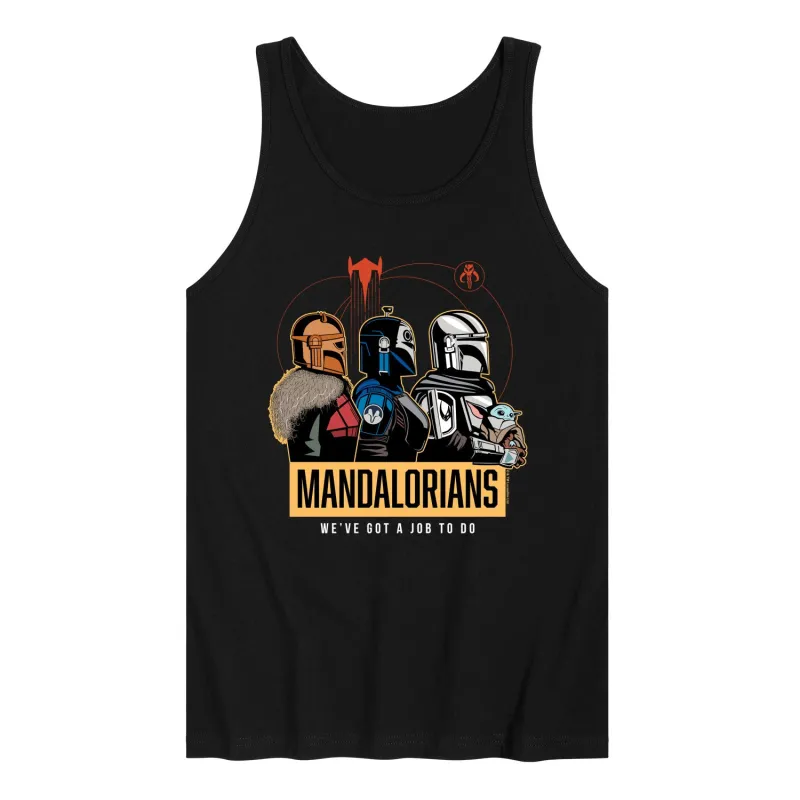 Star Wars - The Mandalorian Mando Space - Men's Sleeveless Graphic Tank sold by Zulily