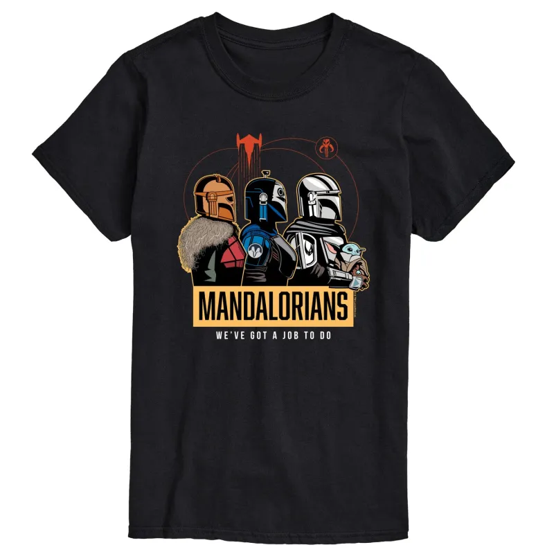 Star Wars - The Mandalorian Mando Space - Men's Short Sleeve Graphic T-Shirt sold by Zulily