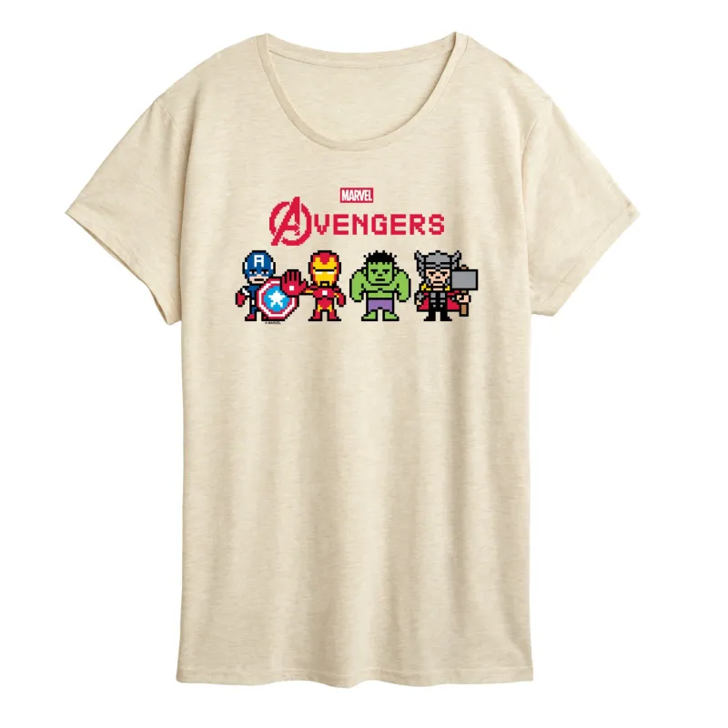 Marvel - Avengers 8 Bit - Women's Short Sleeve Graphic T-Shirt sold by Zulily