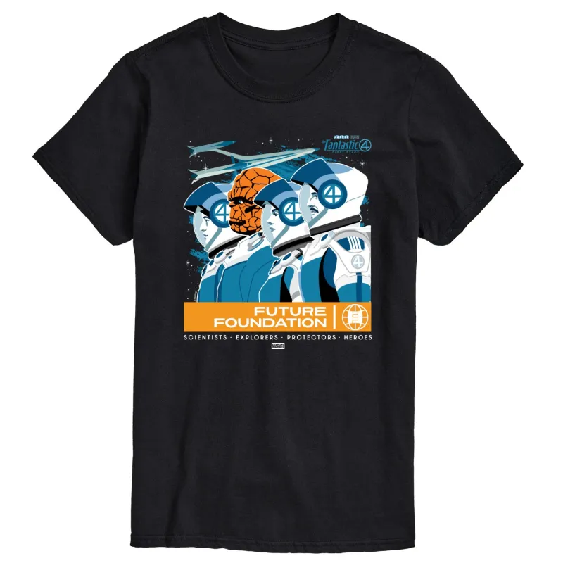 Fantastic Four - Retro Poster - Men's Short Sleeve Graphic T-Shirt made by Zulily