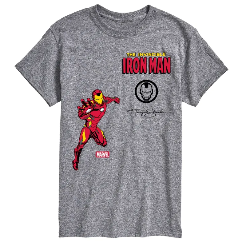 Marvel - Iron Man Patches - Men's Short Sleeve Graphic T-Shirt sold by Zulily