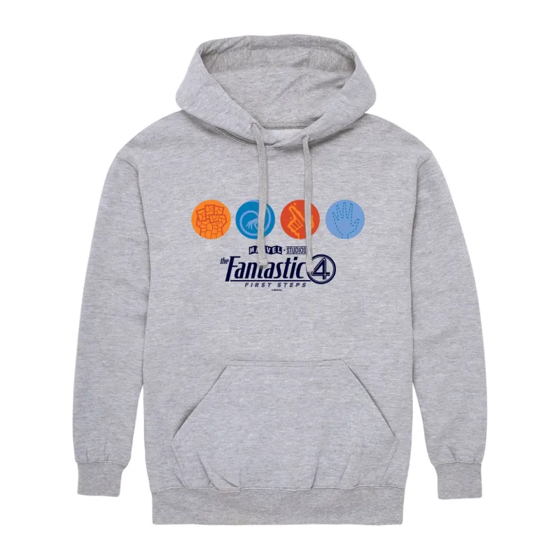 Fantastic Four - F4 Icons - Men's Fleece Hoodie Sweatshirt made by Zulily