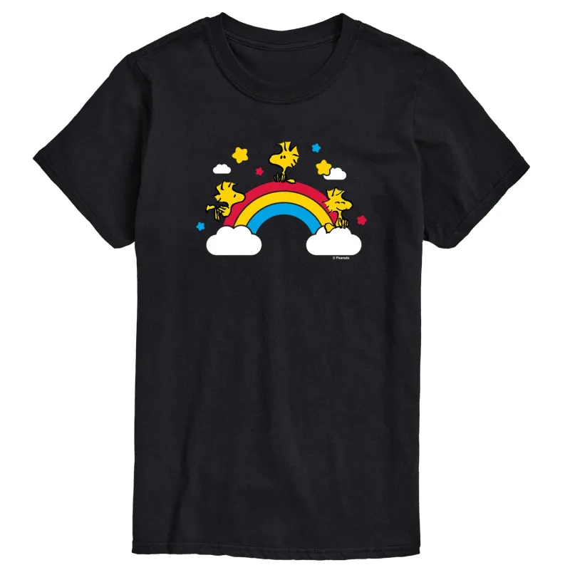 Peanuts - Woodstock Rainbow - Men's Short Sleeve Graphic T-Shirt sold by Zulily