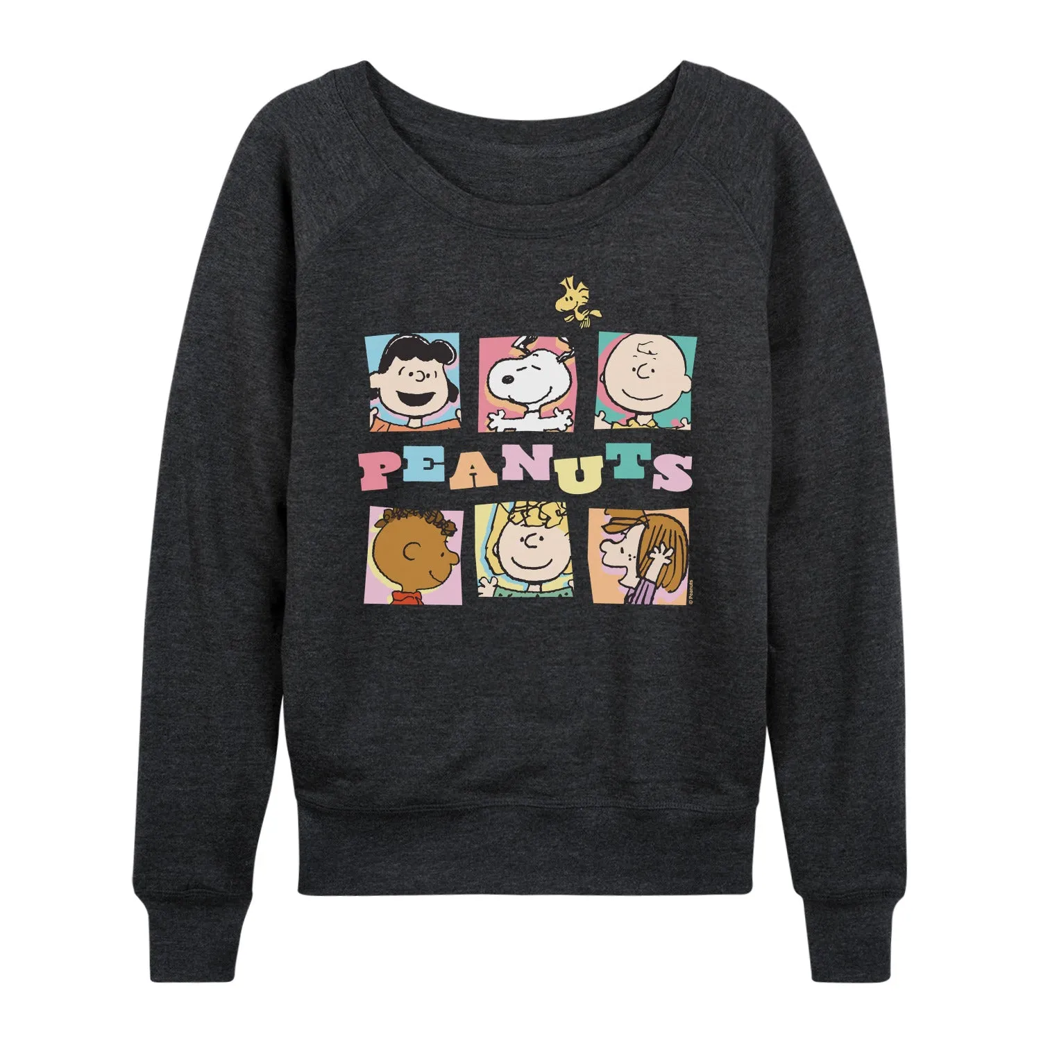 Peanuts - Character Boxes - Women's French Terry Long Sleeve Pullover sold by Zulily product image thumbnail 2