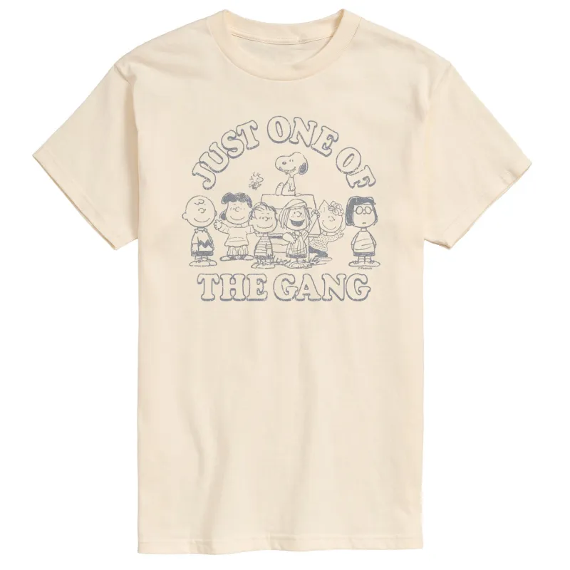 Peanuts - One of the Gang - Men's Short Sleeve Graphic T-Shirt sold by Zulily