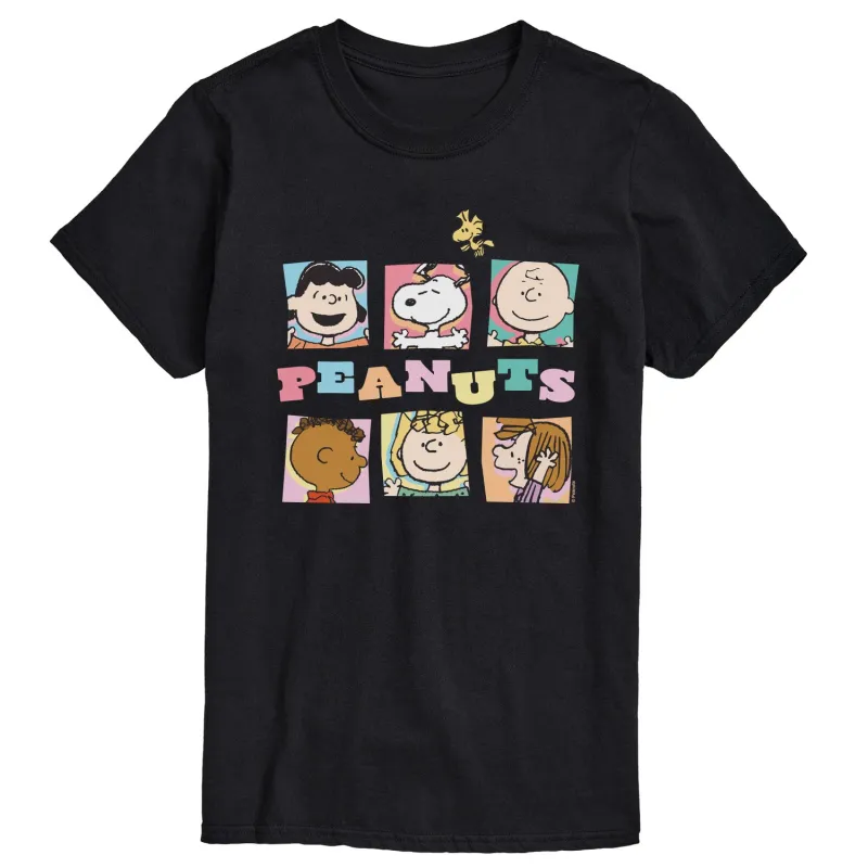 Peanuts - Character Boxes - Men's Short Sleeve Graphic T-Shirt sold by Zulily