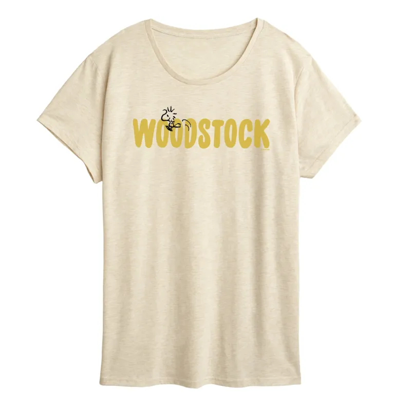 Peanuts - Woodstock Name - Women's Short Sleeve Graphic T-Shirt sold by Zulily