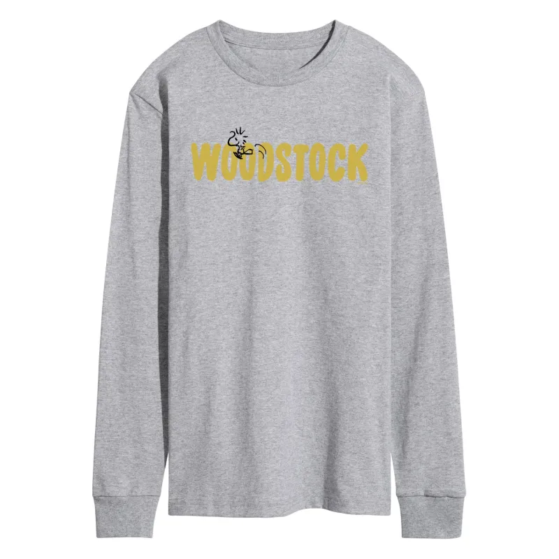 Peanuts - Woodstock Name - Men's Long Sleeve Graphic T-Shirt sold by Zulily