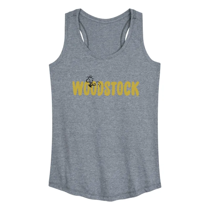 Peanuts - Woodstock Name - Women's Racerback Graphic Tank sold by Zulily