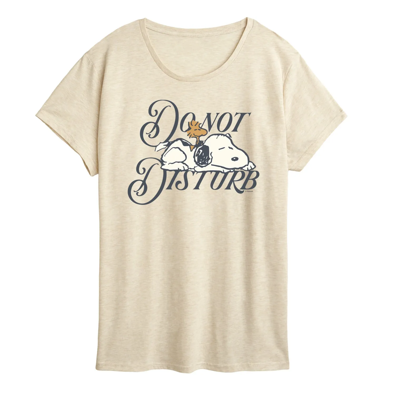 Peanuts - Do Not Disturb Snoopy - Women's Short Sleeve Graphic T-Shirt sold by Zulily