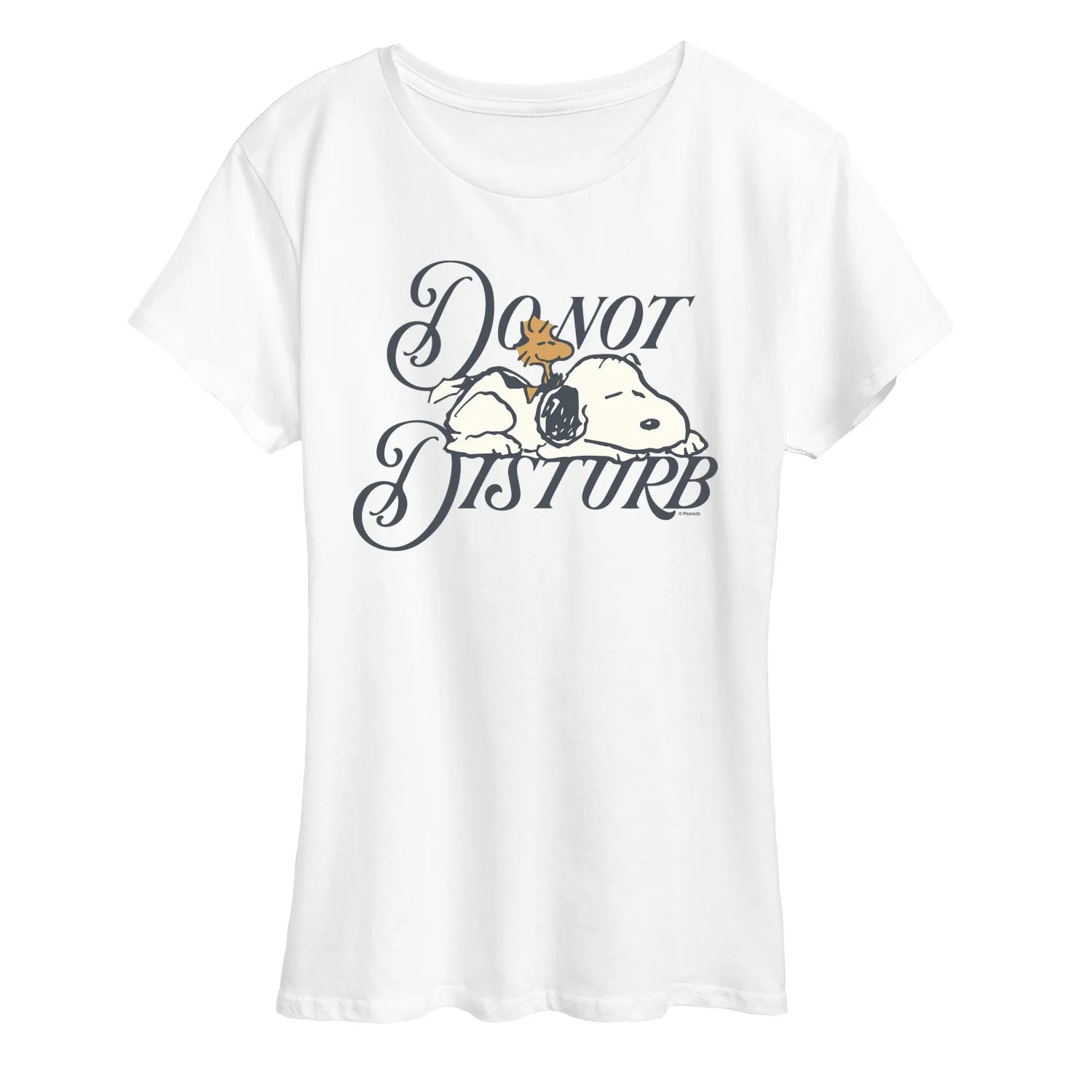 Peanuts - Do Not Disturb Snoopy - Women's Short Sleeve Graphic T-Shirt sold by Zulily product image thumbnail 2