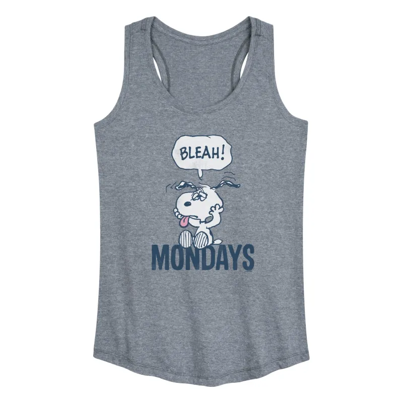 Peanuts - Bleah Mondays Snoopy - Women's Racerback Graphic Tank sold by Zulily