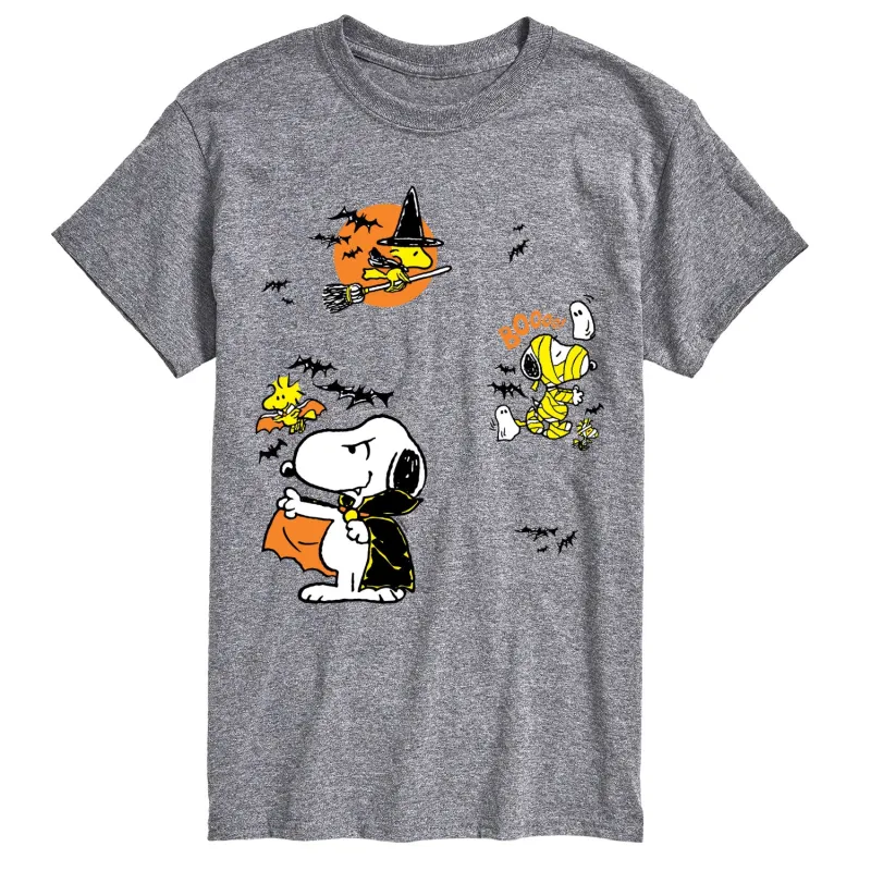 Peanuts - Halloween Stickers - Men's Short Sleeve Graphic T-Shirt sold by Zulily
