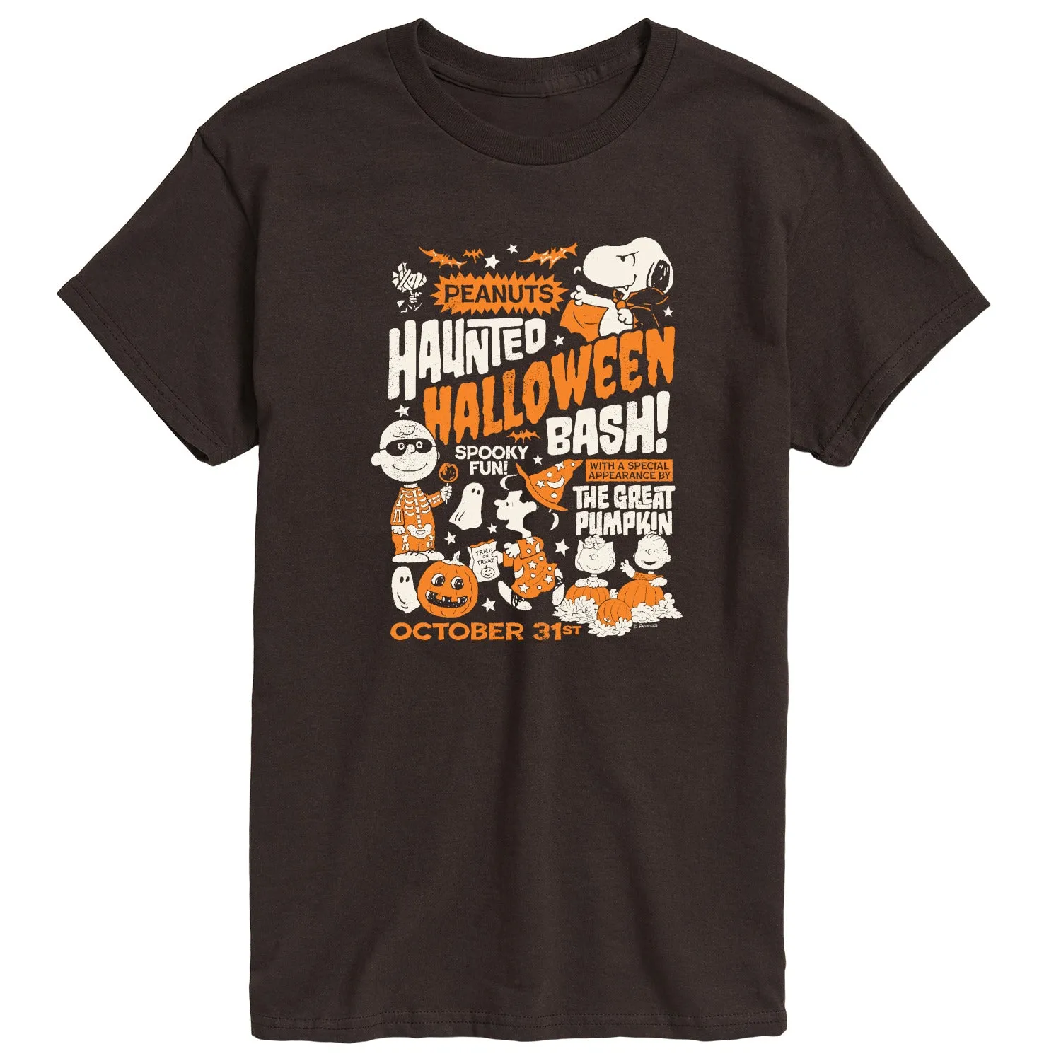 Peanuts - Haunted Halloween Bash - Men's Short Sleeve Graphic T-Shirt sold by Zulily product image thumbnail 2