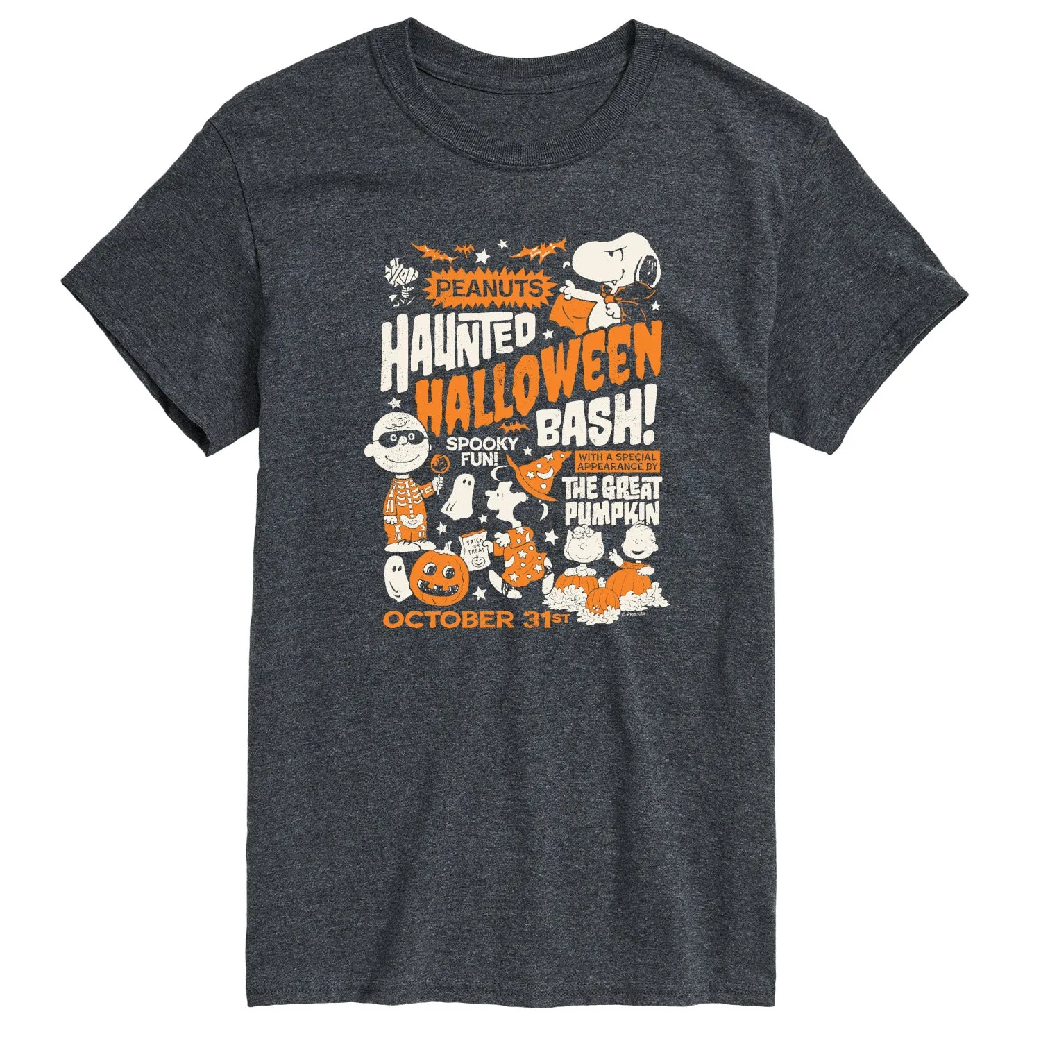 Peanuts - Haunted Halloween Bash - Men's Short Sleeve Graphic T-Shirt sold by Zulily product image thumbnail 3